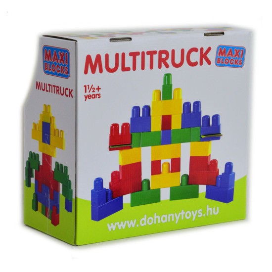 Játék Maxi Blocks Dömper Építőkockákkal 28cm