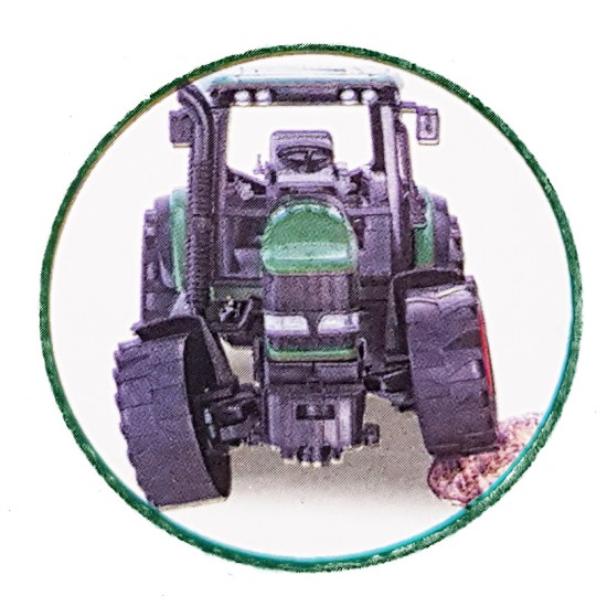 Játék Traktor Lószállító Utánfutóval Nagy 60cm