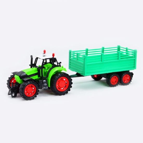 Játék Traktor Utánfutóval 35cm